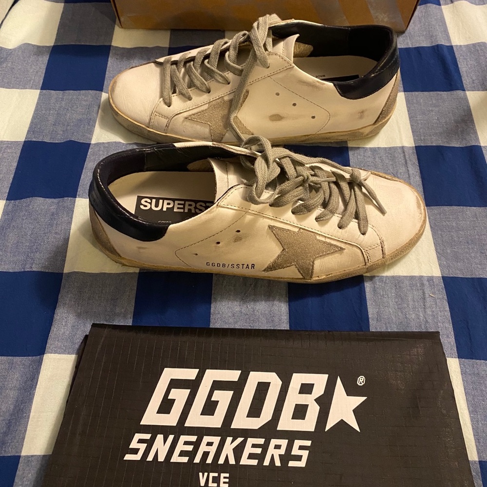 Golden Goose SuperStar Col A7 White Blue Cream